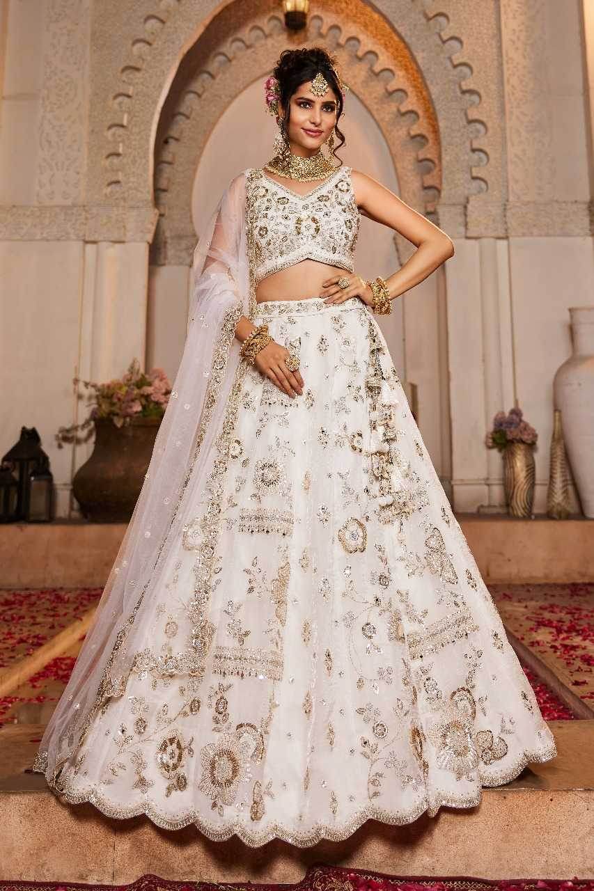 Tissue Embroidered Lehenga - MYLUXURY LANE ENTERPRISE